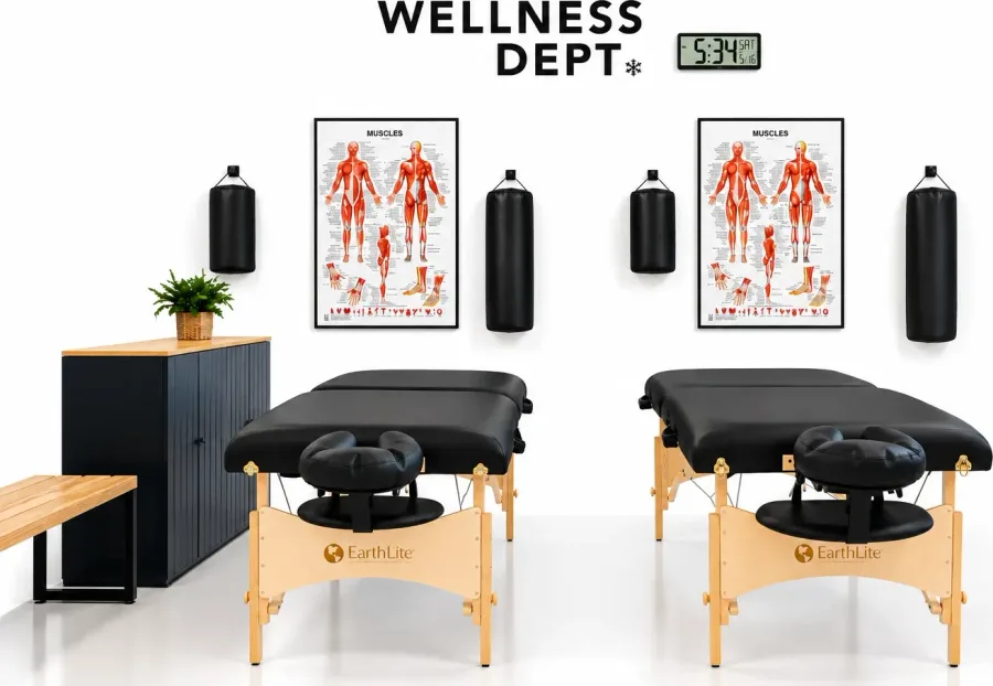 The Wellness Dept bodywork area at Biohack Cryo + Wellness